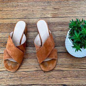 Suede Mules